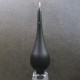 Pair of 18cm Tall Teardrop Shaped Candles Black
